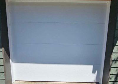 single car garage door flush panel